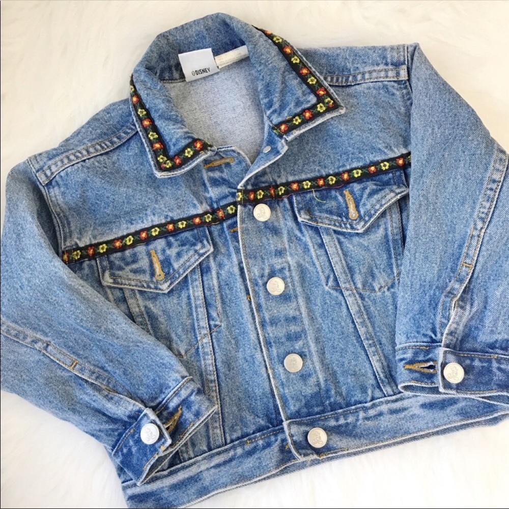 Vintage Disney denim cropped jacket. - Picture 2 of 4
